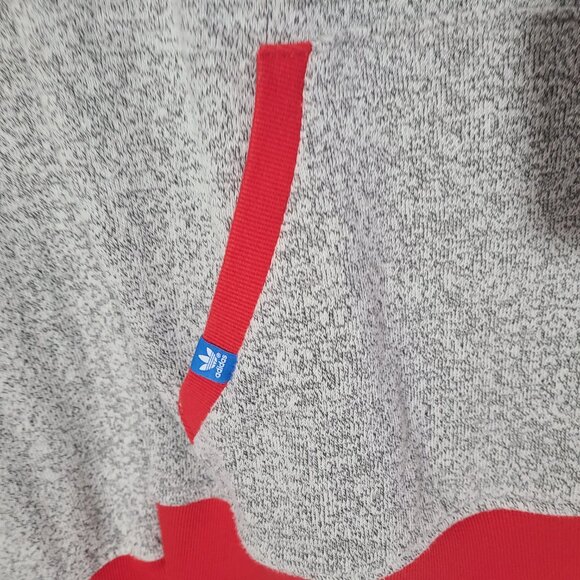 Adidas Los Angeles Clippers NBA Gray/Red/Blue Large Cotton/Polyester Mens Hoodie - Picture 5 of 6